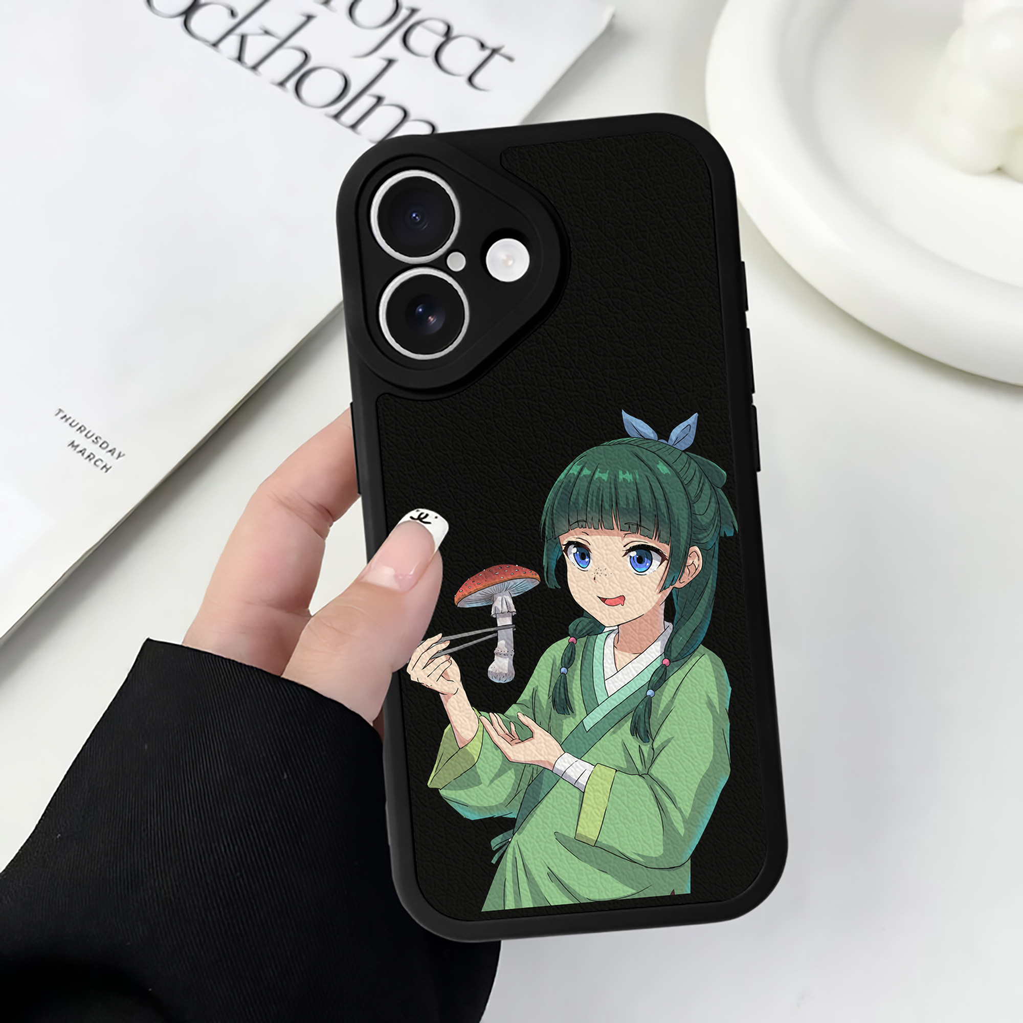 薬屋のひとりごと The Apothecary Diaries 【iPhone 16シリーズ対応】シリコンスマホケース（レザー調） 材質：シリコン